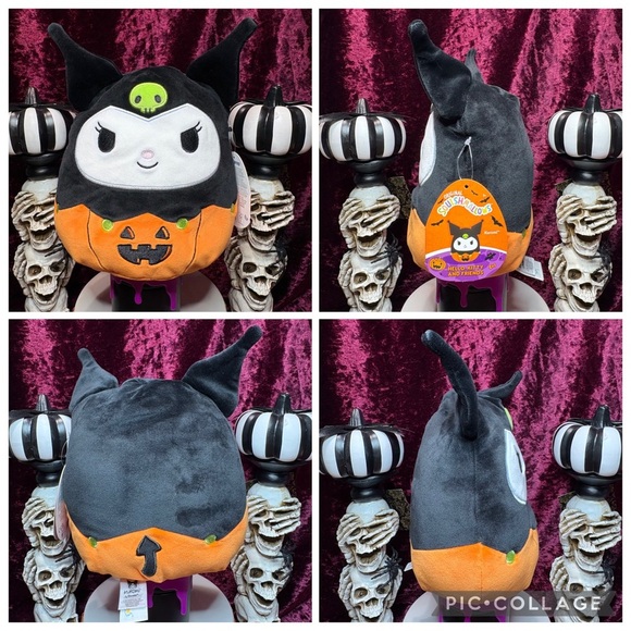 Halloween Sanrio Hello Kitty My Melody Kuromi Squishmallow 2023/24 Pumpkin Plush - Picture 11 of 15